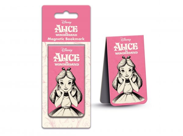 Alice in Wonderland magnetic bookmark