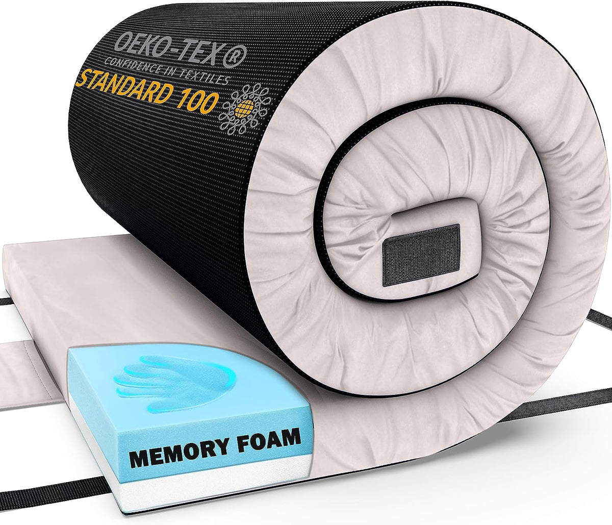 Memory foam camping mattress
