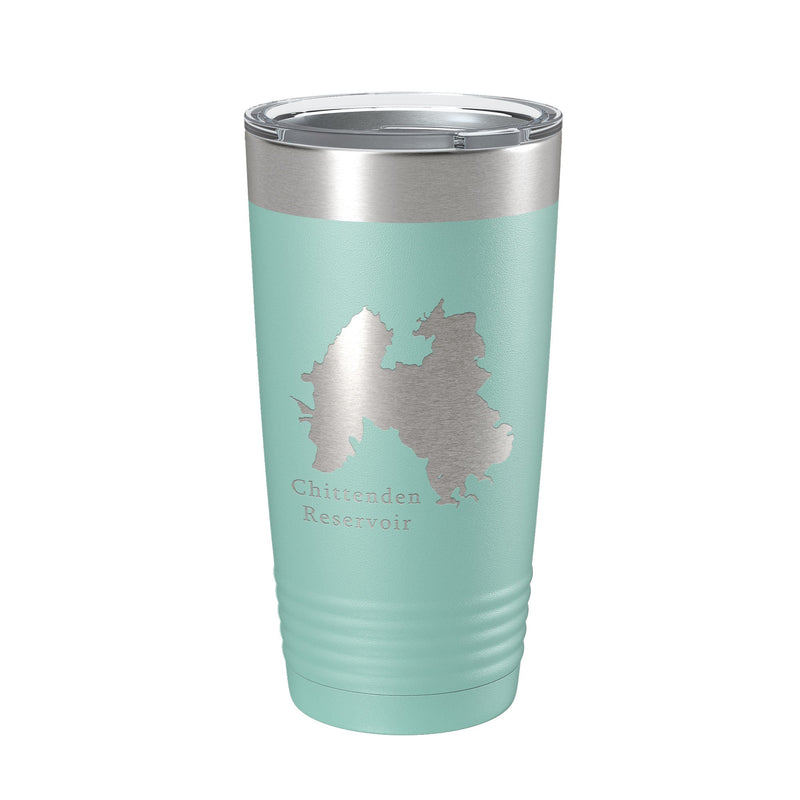 Chittenden Reservoir Tumbler Lake Map Travel Mug Insulated Laser Engraved Coffee Cup Vermont 20 oz-19