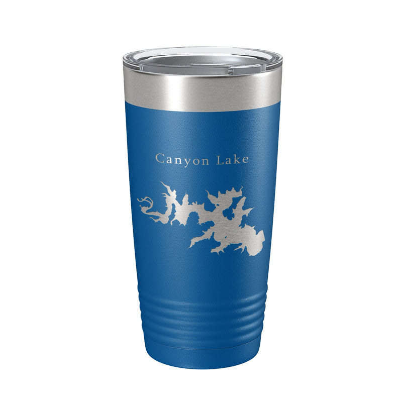 Canyon Lake Map Tumbler Travel Mug Insulated Laser Engraved Coffee Cup Texas 20 oz-10
