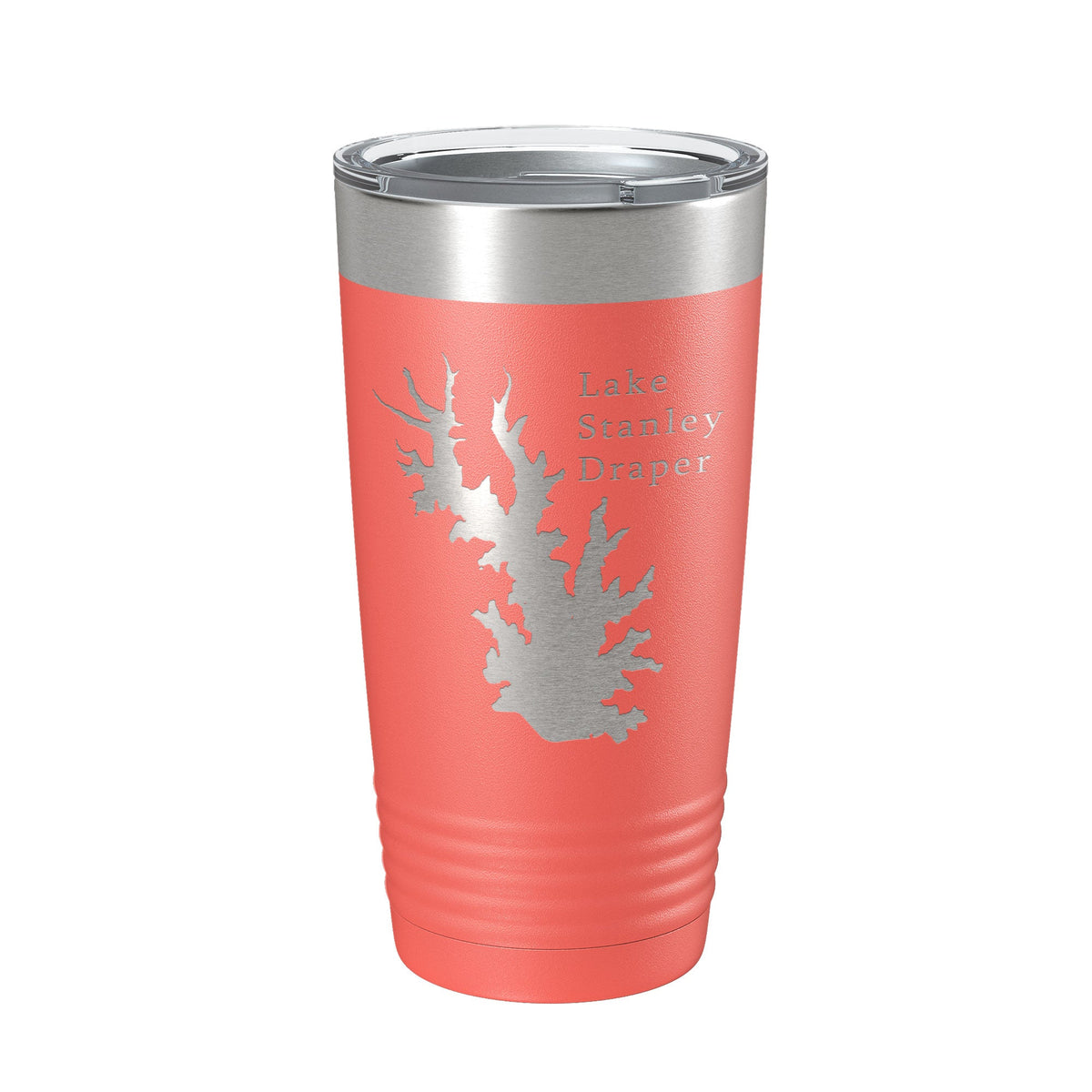 Lake Stanley Draper Map Tumbler Travel Mug Insulated Laser Engraved Coffee Cup Oklahoma 20 oz-12