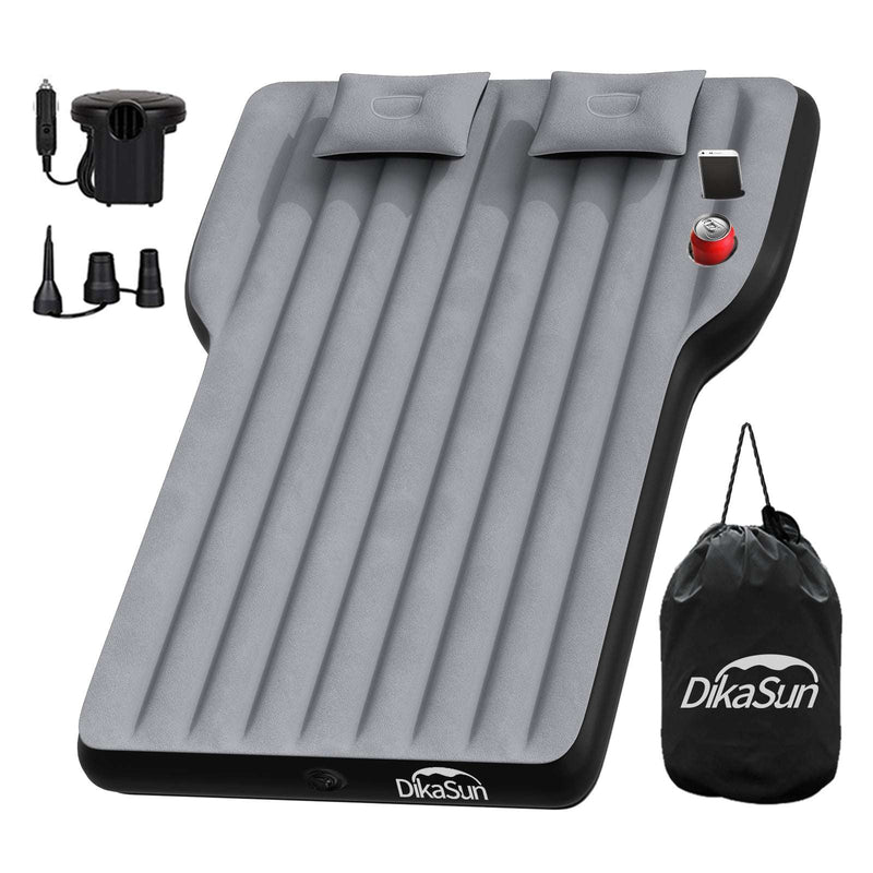 Tesla Model Y Mattress: Inflatable Camping Bed Air Mattress for Model Y, Thickened Travel SUV Sleeping Pad with Car Air Pump 2 Pillows,Grey-1