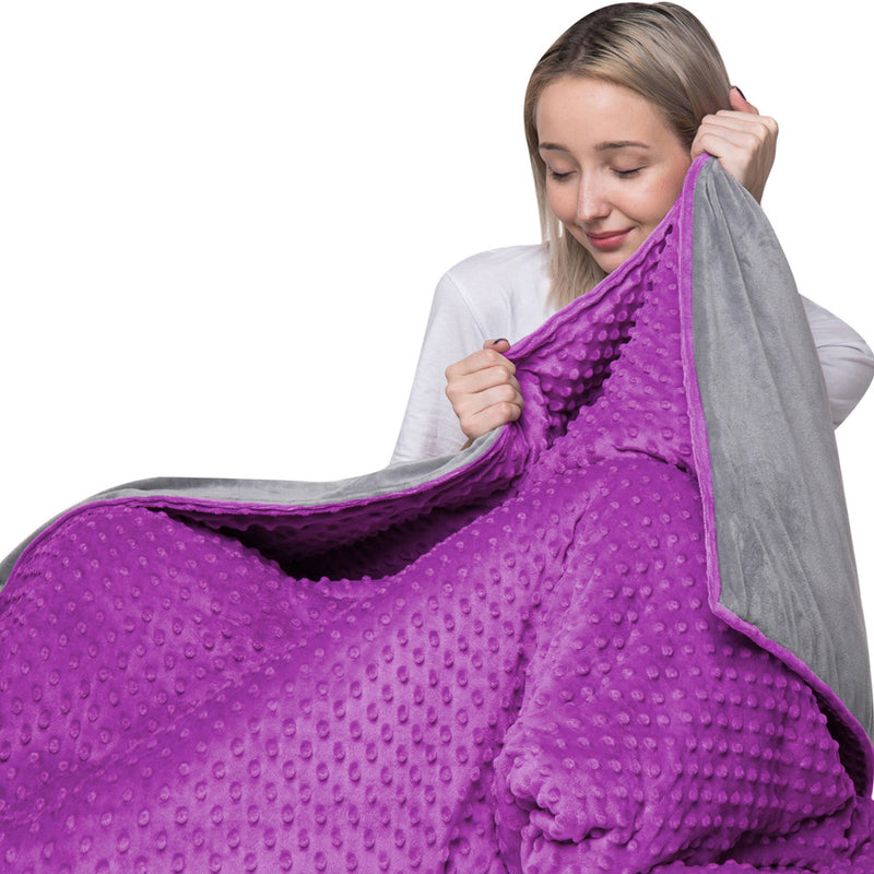 10 Lbs 48'' x 72'' Weighted Blanket for Kids with Removable Cover-10