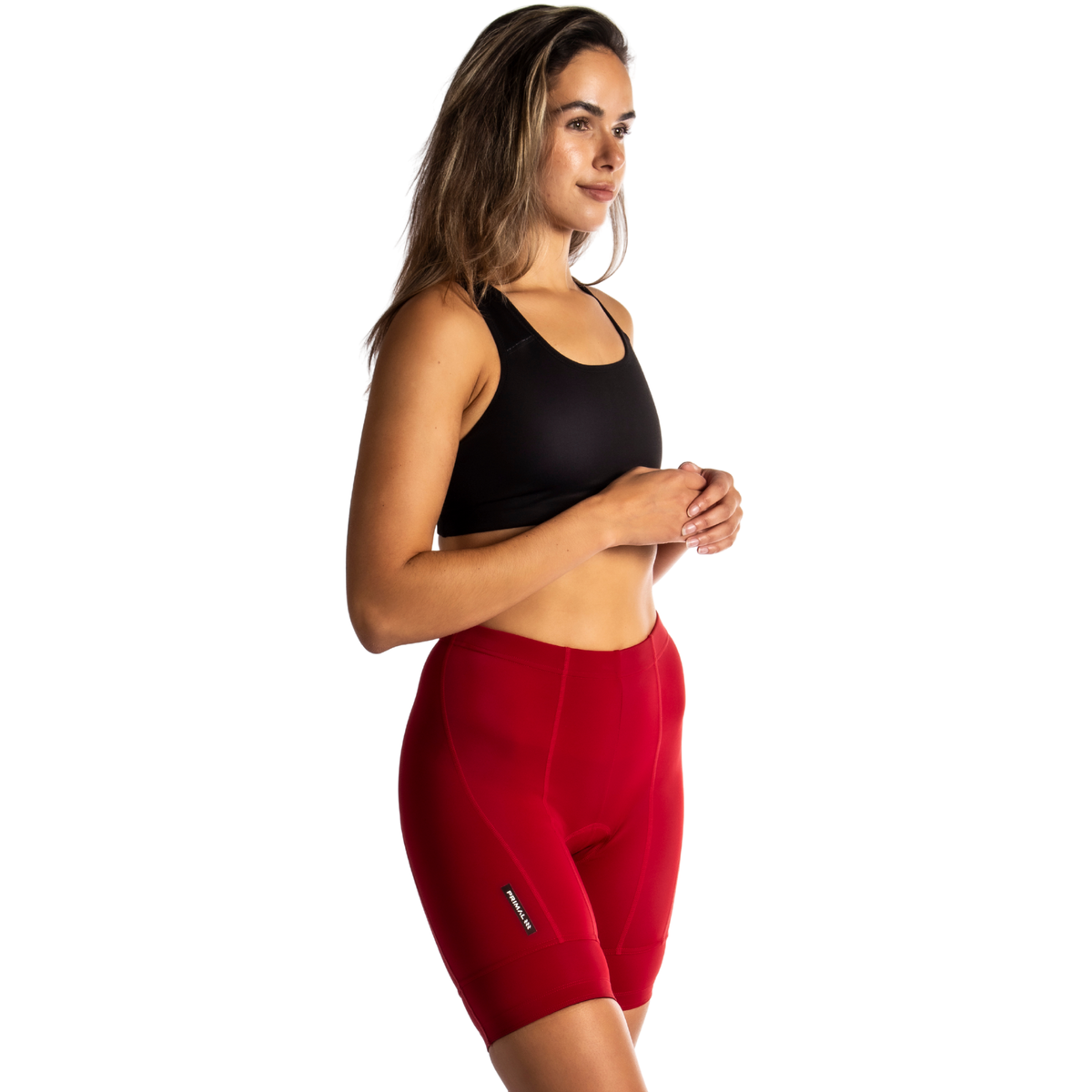 Solid Dark Red Women's Prisma Short-5