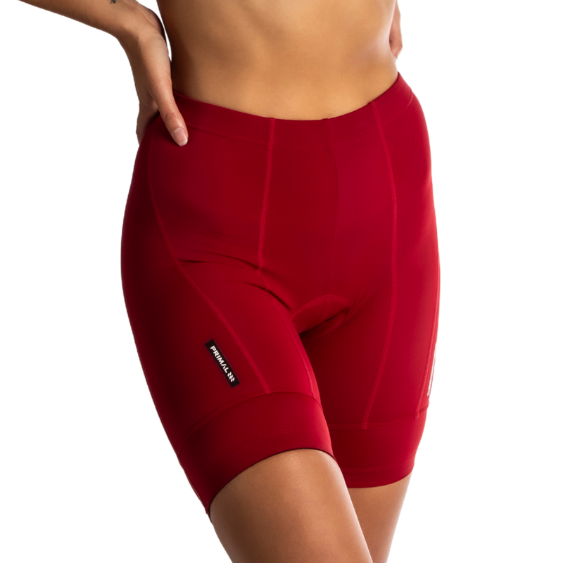 Solid Dark Red Women's Prisma Short-3