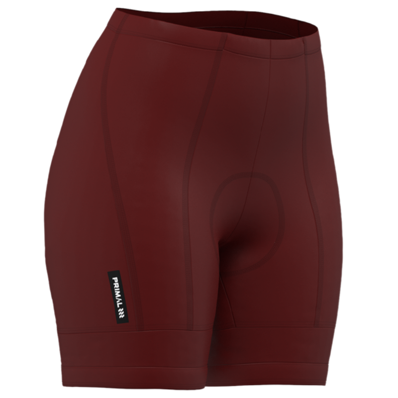 Solid Dark Red Women's Prisma Short-1