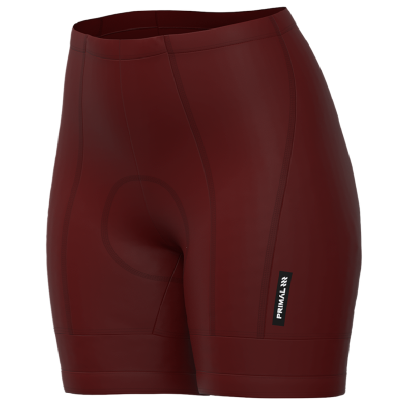 Solid Dark Red Women's Prisma Short-8