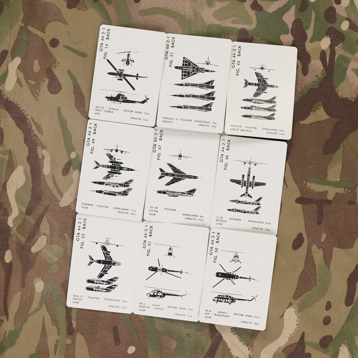 Vintage Aircraft Recognition Card Deck-2
