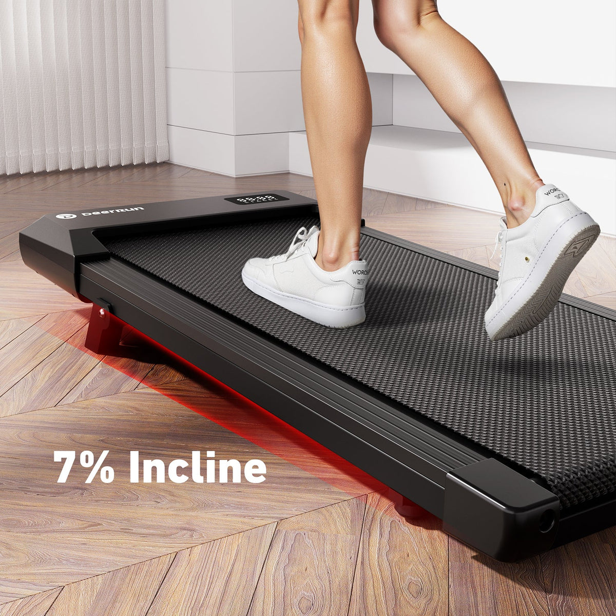 DeerRun Q2 Urban Smart Walking Pad with Incline Treadmill Remote Control-8