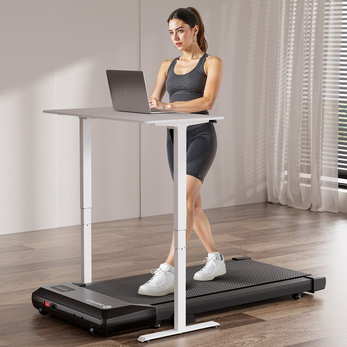 DeerRun Q2 Urban Smart Walking Pad with Incline Treadmill Remote Control-4