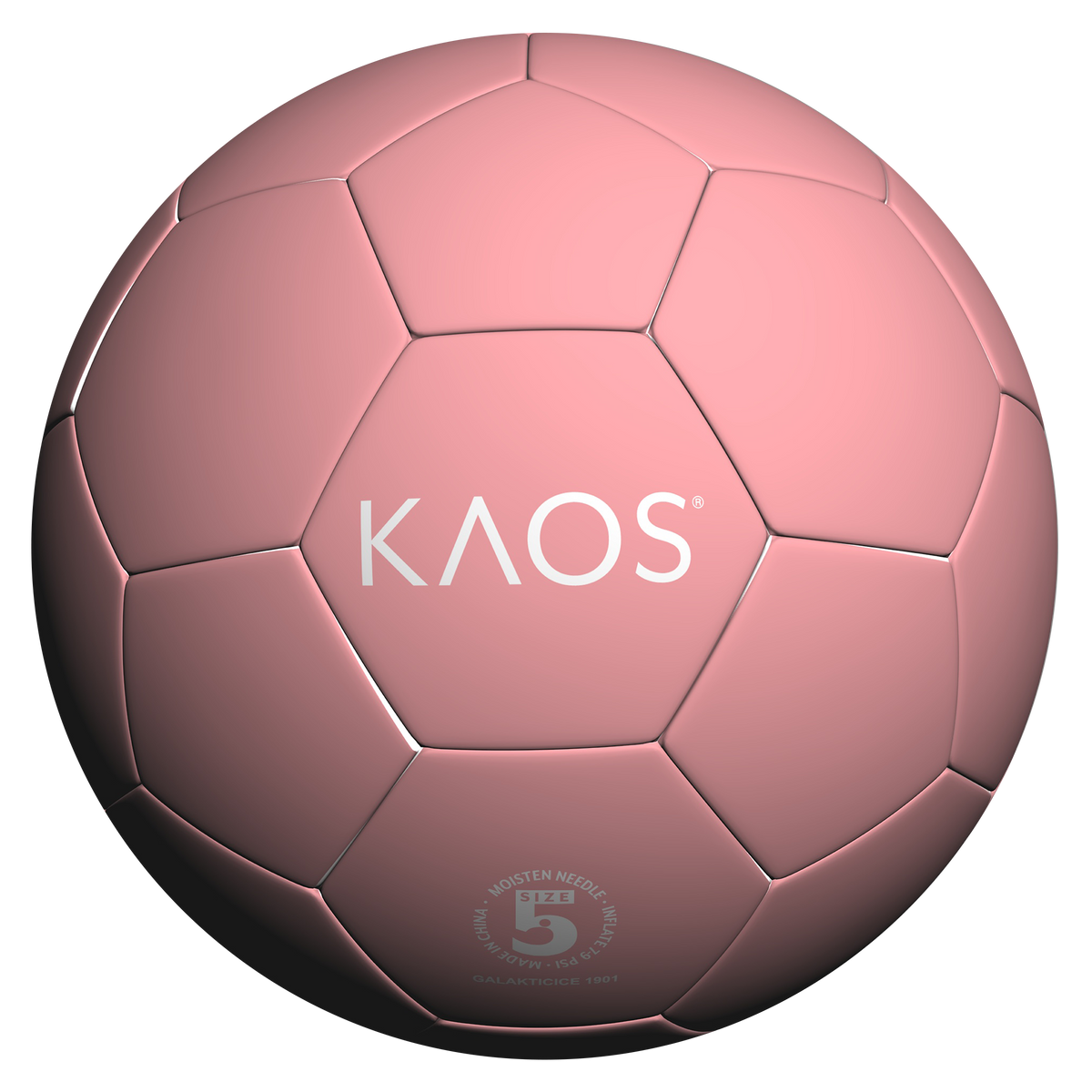 KAOS Macaron training soccer ball, pastel rose