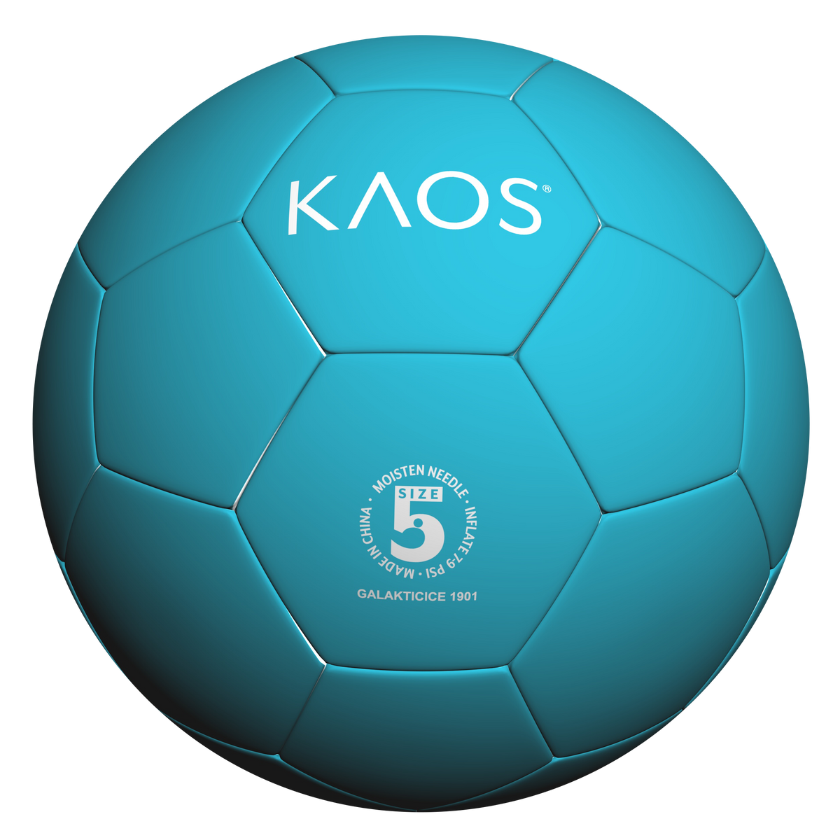 KAOS Macaron training soccer ball, pastel teal