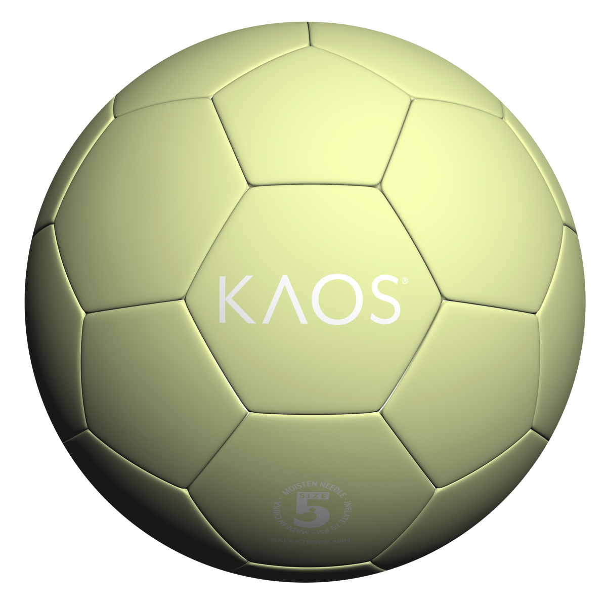 KAOS Macaron training soccer ball, pastel sage