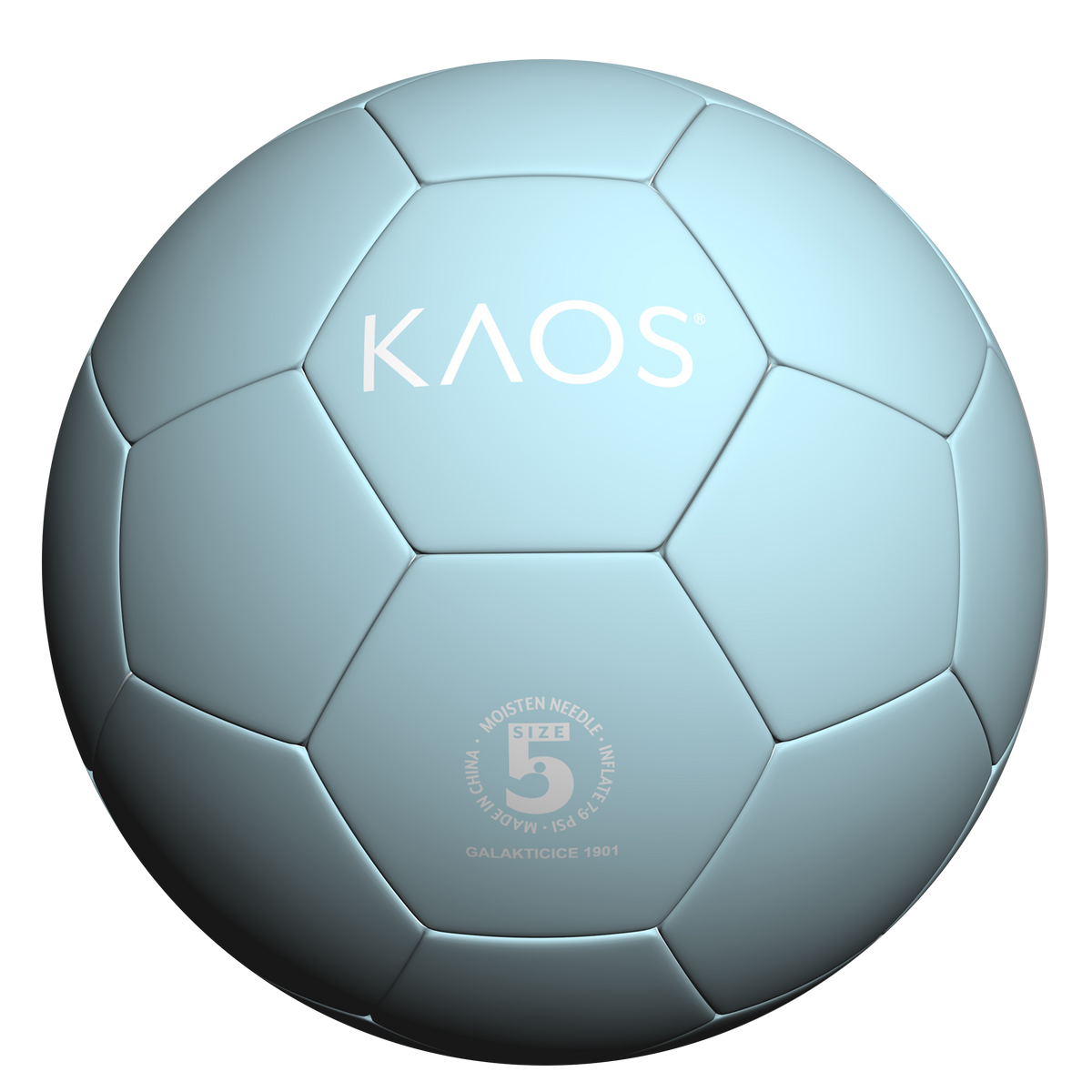 KAOS Macaron training soccer ball, pastel powder blue