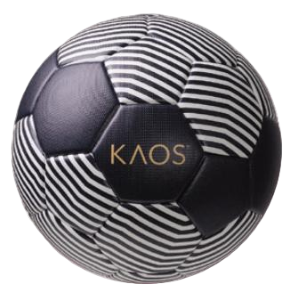 KAOS Stripe training soccer ball, navy pinstripe design