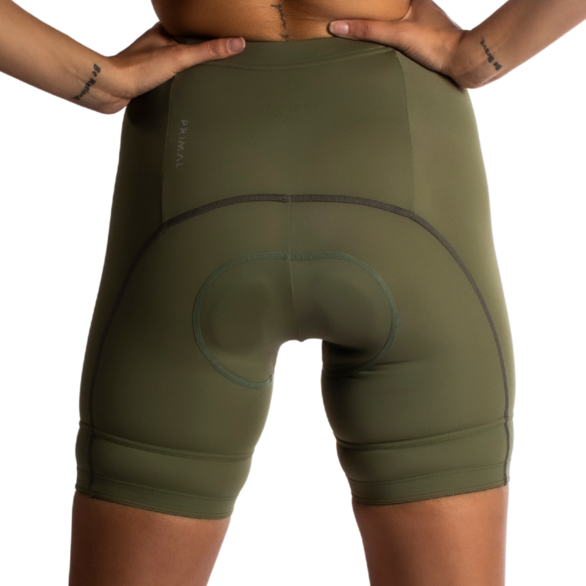 Solid Army Green Women's Prisma Short-4