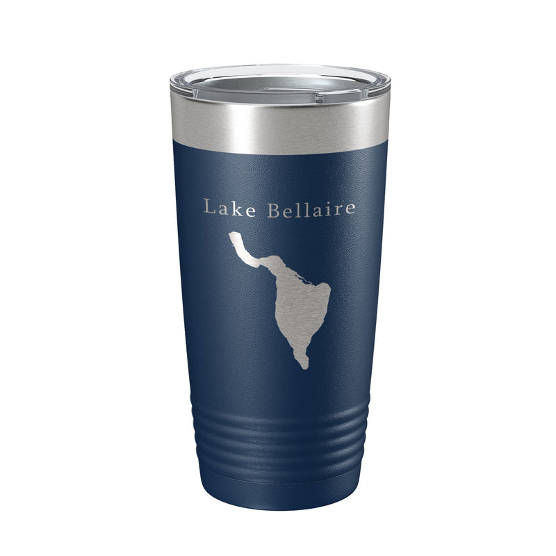 Lake Bellaire Map Tumbler Travel Mug Insulated Laser Engraved Coffee Cup Michigan 20 oz-19