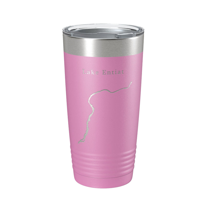 Lake Entiat Map Tumbler Travel Mug Insulated Laser Engraved Coffee Cup Washington 20 oz-12