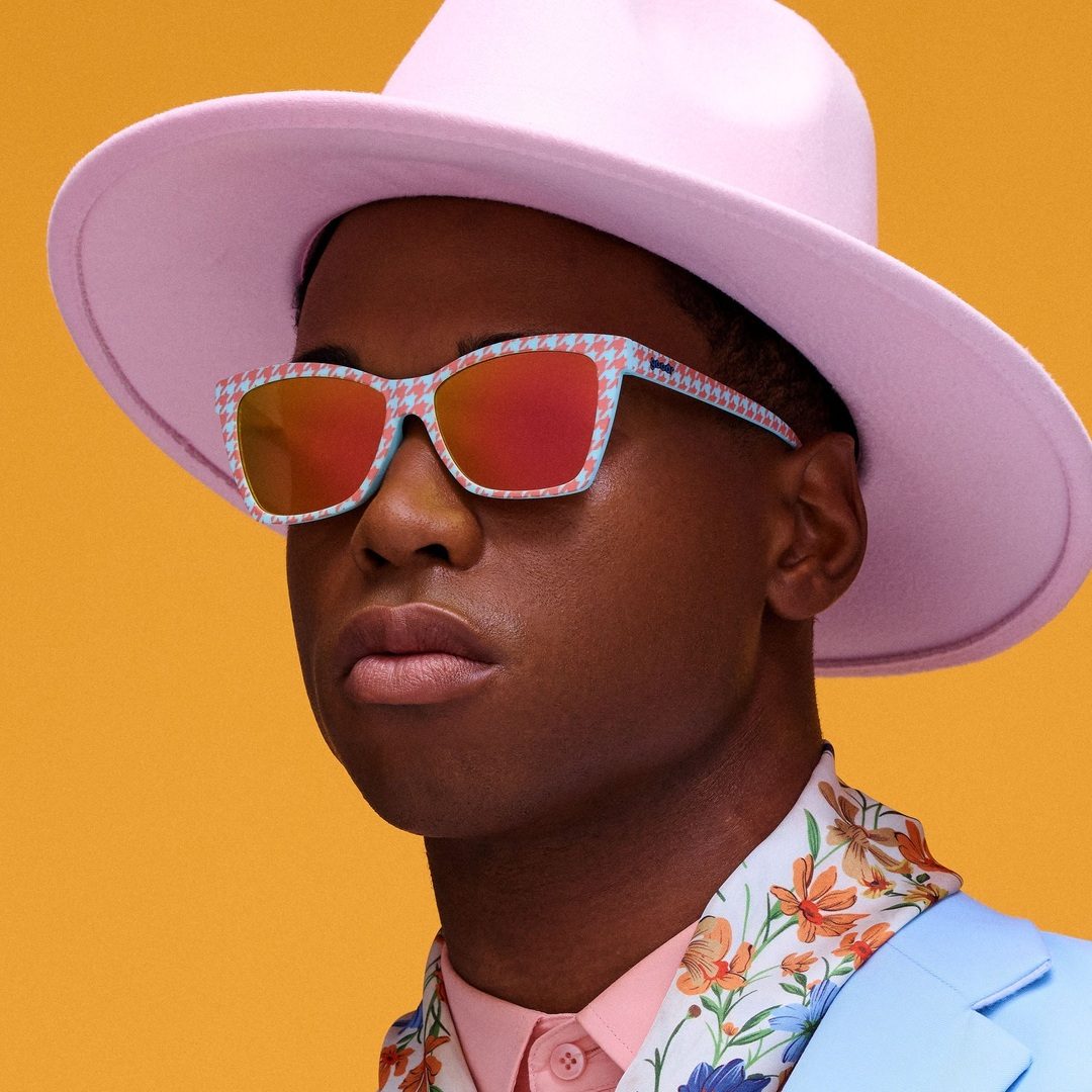 "The Truth About Houndstooth" Polarized Pop G Sunglasses-3