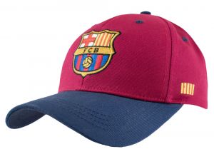 Barcelona Baseball Cap Burgundy Navy-1