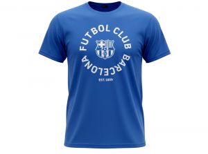Barcelona Fut Bol Club T Shirt Blue-1