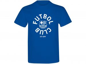 Barcelona Fut Bol Club T Shirt Blue-2