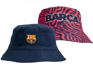 Barcelona Reversible Bucket Hat Navy Red-1