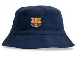 Barcelona Reversible Bucket Hat Navy Red-2