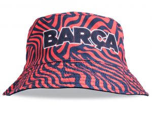 Barcelona Reversible Bucket Hat Navy Red-3