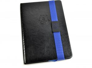 Everton Banded A5 Premium Leather Look Notebook-1