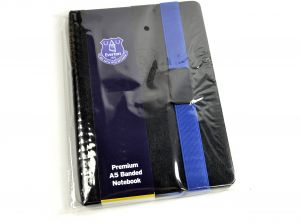 Everton Banded A5 Premium Leather Look Notebook-3