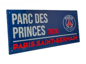 Paris Saint Germain FC Dark Street Sign