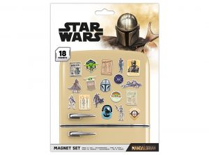 Star Wars Mandalorian 18 piece magnet set, Star Wars merchandise