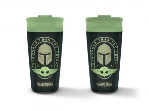 Star Wars The Mandalorian Stronger Than You Think metal travel mug, Star Wars merchandise