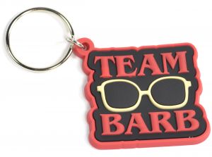 Stranger Things Team Barb Rubber Keyring - Stranger Things official merchandise