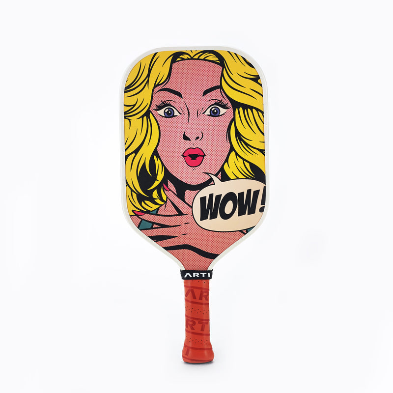ARTI 16mm T700 Carbon Fiber Kristen & Kristy "WOW" Pickleball Paddle - USA Pickleball Approved-8