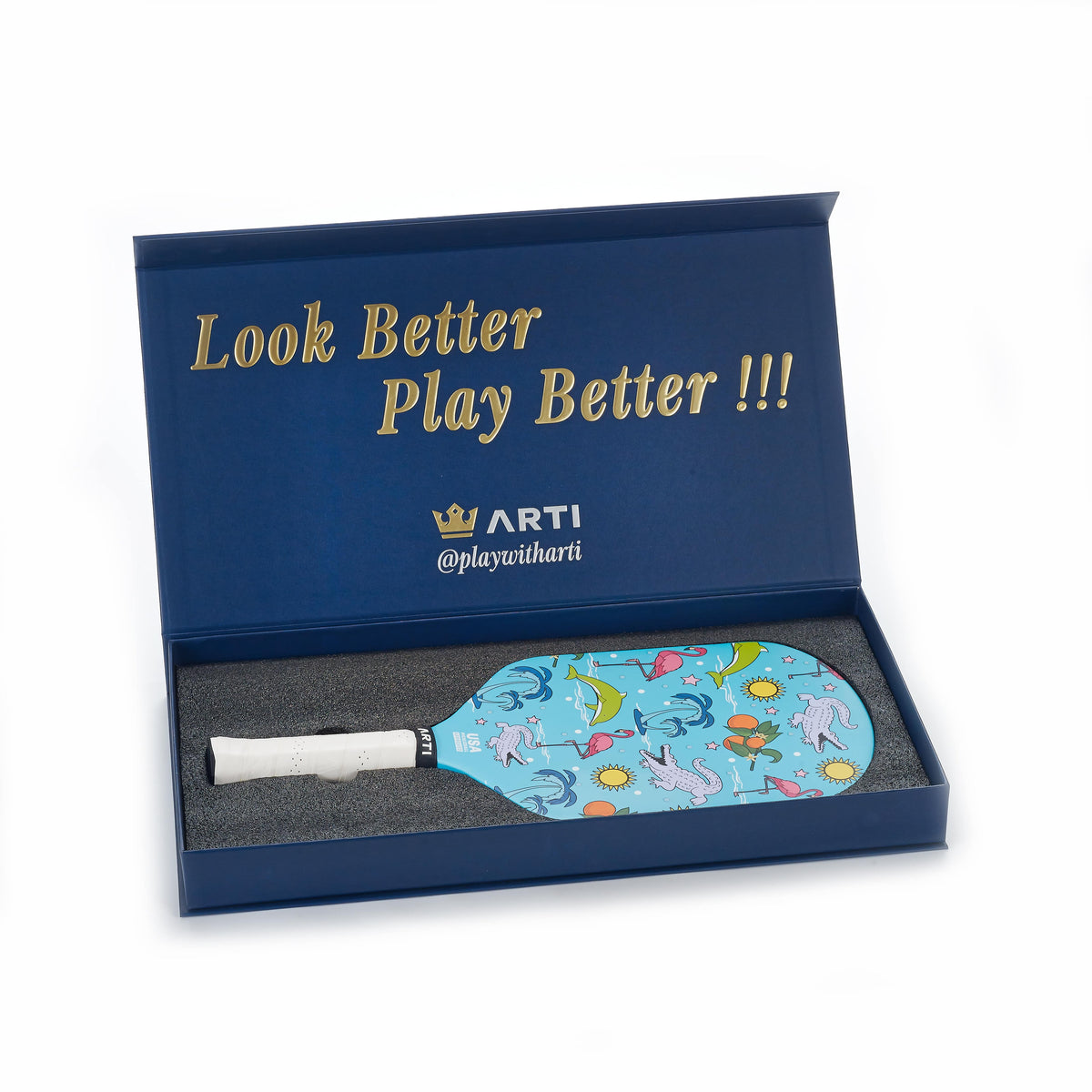 ARTI 16mm T700 Carbon Fiber "FLORIDA" Pickleball Paddle - USA Pickleball Approved-4