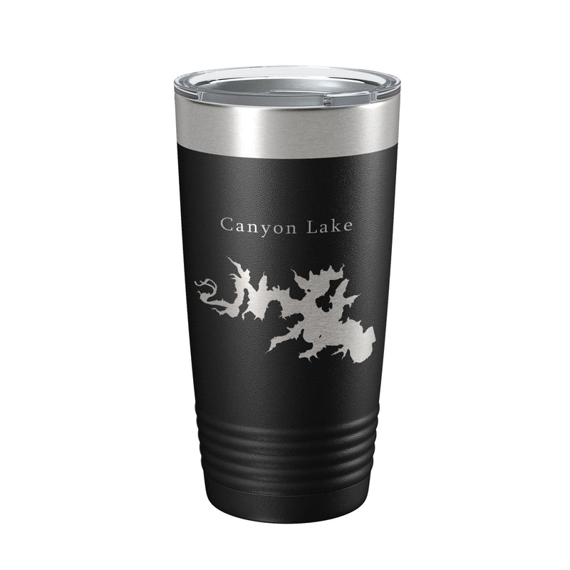 Canyon Lake Map Tumbler Travel Mug Insulated Laser Engraved Coffee Cup Texas 20 oz-21