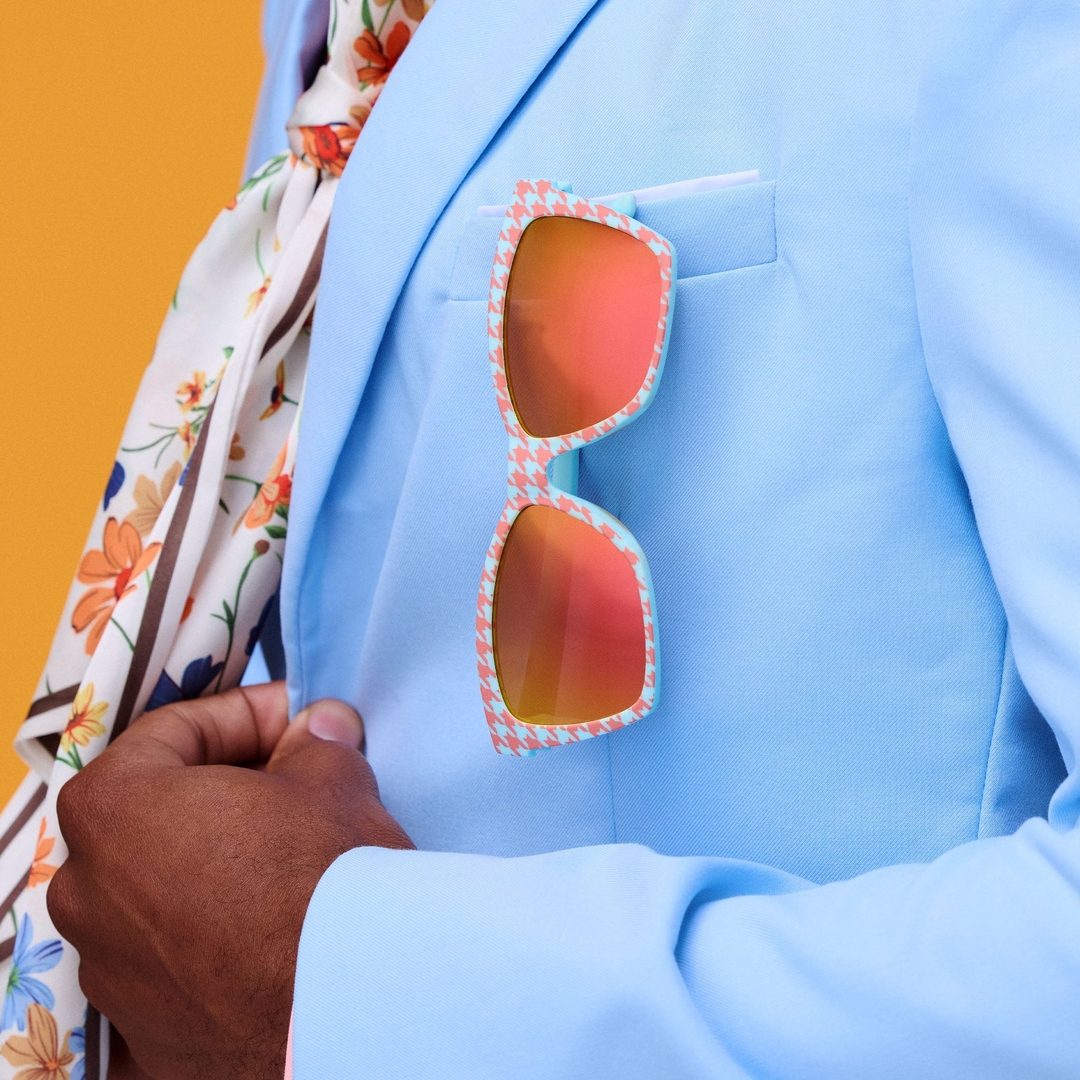 "The Truth About Houndstooth" Polarized Pop G Sunglasses-4
