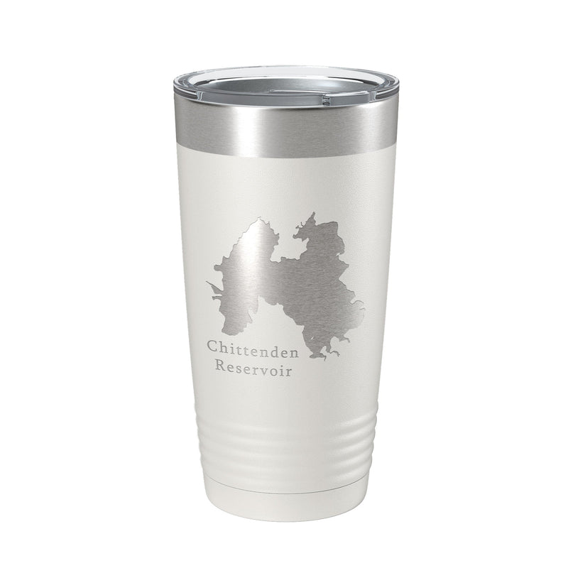 Chittenden Reservoir Tumbler Lake Map Travel Mug Insulated Laser Engraved Coffee Cup Vermont 20 oz-11