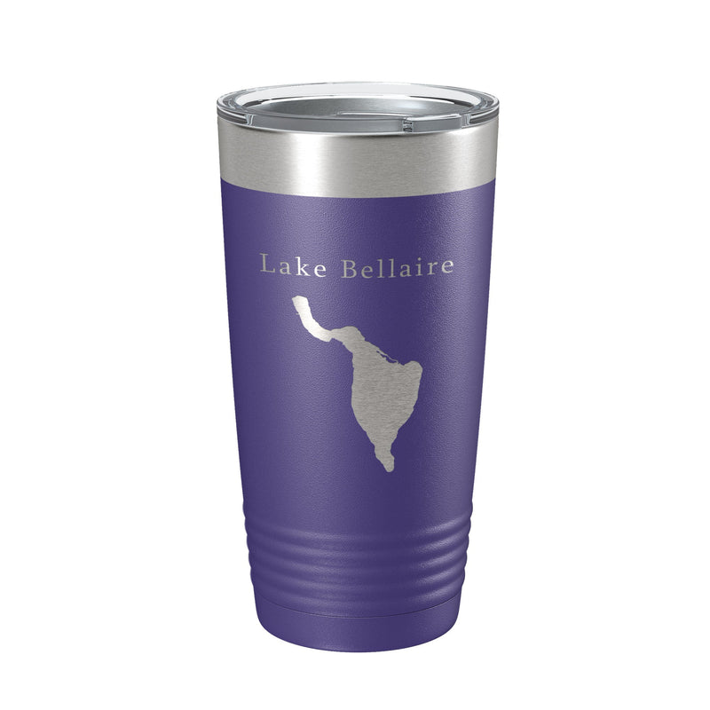 Lake Bellaire Map Tumbler Travel Mug Insulated Laser Engraved Coffee Cup Michigan 20 oz-4