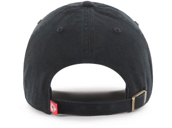 47 Brand Kansas City Chiefs NFL Clean Up Baseball Cap Black