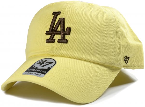 47 Brand MLB Los Angeles Dodgers Clean Up Cap Butter