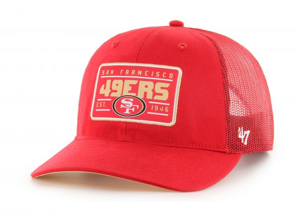 47 Brand San Francisco 49ers Hardline Trucker Snapback Cap Red