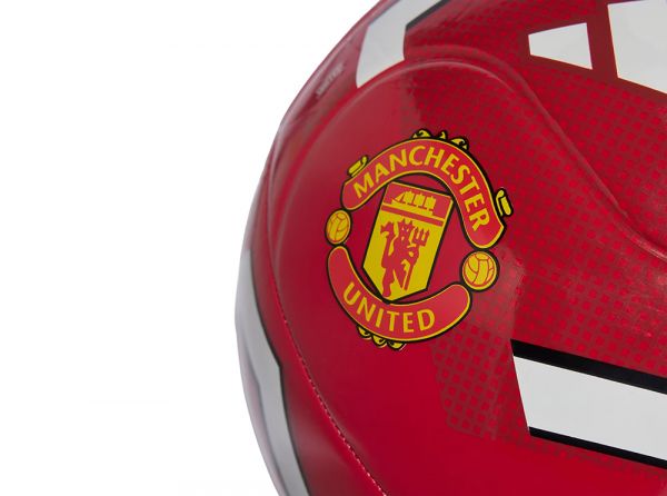 Adidas Man UTD Club Home Football Size 5 Red White Yellow