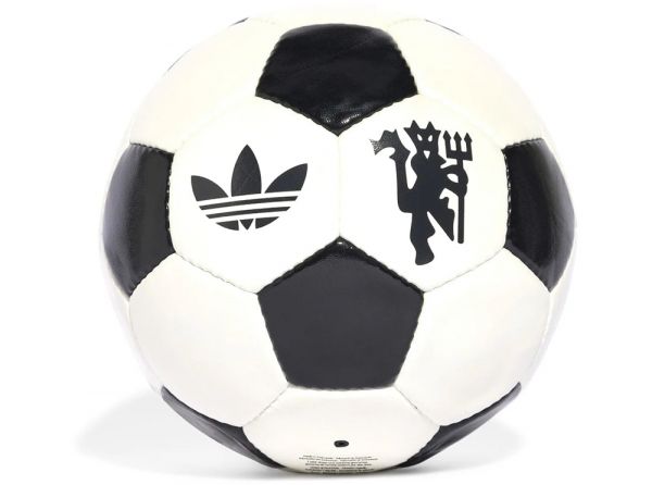 adidas Originals Man UTD Club Devil Football White Black Carbon Size 5