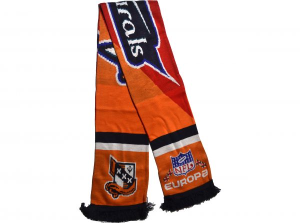 Amsterdam Admirals Stripe Supporters NFL Scarf Orange Red Navy-2