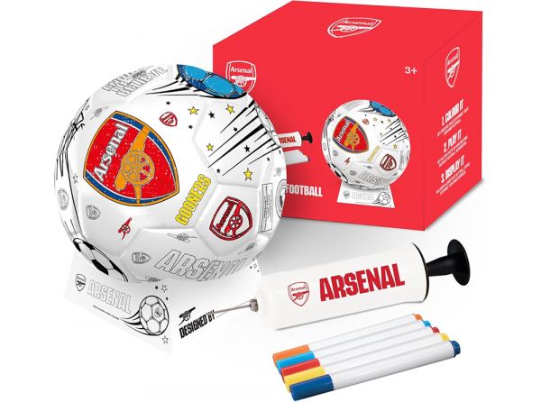 Arsenal 'Colour In' Mini Football Set Size 2