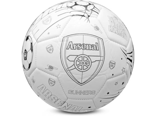 Arsenal 'Colour In' Mini Football Set Size 2