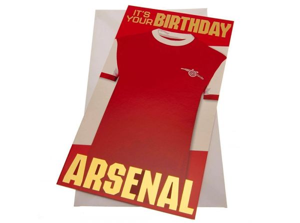 Arsenal Crest It's Your Birthday Retro Shirt Card